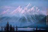 Twilight Canvas Paintings - Teton Twilight